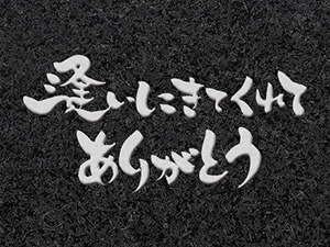 墓石文字：逢いにきてくれてありがとう（1）